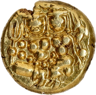 AU Condition Gold Pagoda Coin of Krishna Raja Wodeyar III of Mysore State.