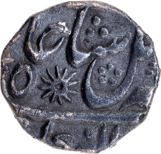 Bengal Presidency -Murshidabad Mint, Silver ¼ Rupee, 8 RY, “Saya-e-Fazl-e-Elah” Type, In the Name of Shah Alam II, ‘Rising Sun’ Mint Mark.
