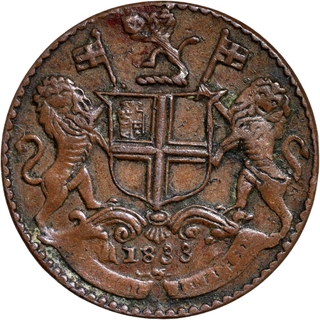 Copper Pice Coin of Madras Presidency.