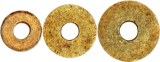 Extremely Rare Harappan Primitive Money Gold Disks of Indus Valley Civilization.