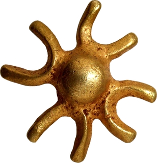 Very Rare Gold Nandipada (Taurine) jewelry Probably Shunga Period.