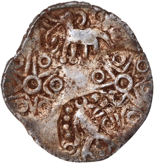 Rare Punch Marked Silver Half Karshapana Coin of Vidarbha Janapada. 