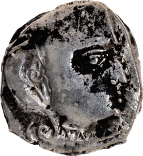 Silver Drachma Coin of Skandagupta of Guptas of Madhyadesha type.
