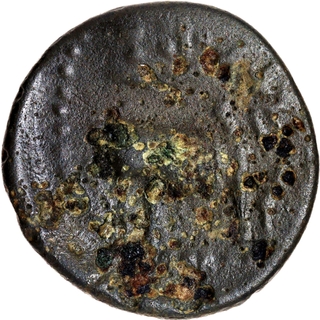 Rare Copper Alloy Coin of Pallavas of Kanchi of Shankha type.