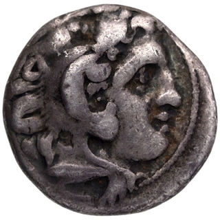 Rare Silver Drachma Coin of Alexander III of Greeks.