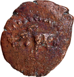 Very Rare Copper Coin of Rashtrakutas of Boar type.