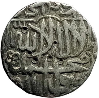 Akbar Agra Mint by Style Silver Rupee Coin of Hijri year 984.