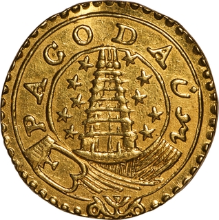 Very Rare Madras Presidency Gold Pagoda, 1808-1815 Coin.