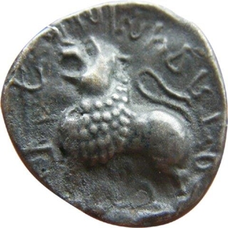 Satavahana. Junrar Region. Rajno Srie. Roaring Lion. Rare.