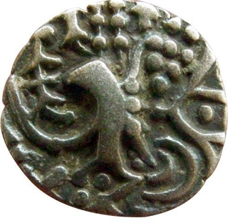 Base Gold Coin of Karkotakas of Kashmir.