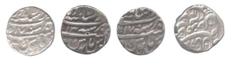 Silver Rupee of Muhammad Shah Durrani.