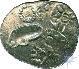 Punch Marked  Silver Karshapana Coin of Magadha Janapada.