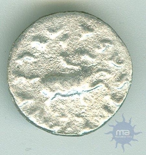 Silver Drachma Coin of Antimachus II of Indo Greeks.