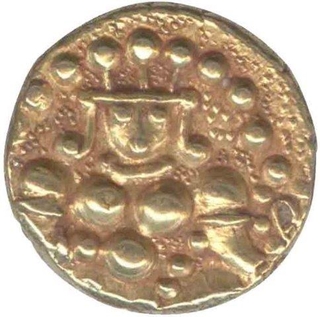 Gold Durgi Pagoda Coin of Nayakas of Chitradurga.