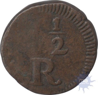 Copper Seven and Half Reis Coin of Maria II of Goa.