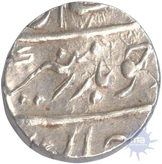 Silver Half Rupee Coin  of Muhammad Shah of  Surat Mint.