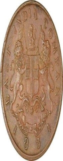 Copper Half Anna of Bombay Presidency.