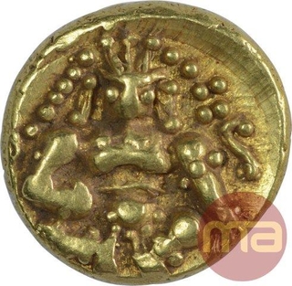 Gold Varaha Coin of Krishnadevaraya of Vijayanagara Empire.