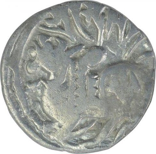 Silver Drachma Coin of Spalapati Deva of Ohinda Dynasty.