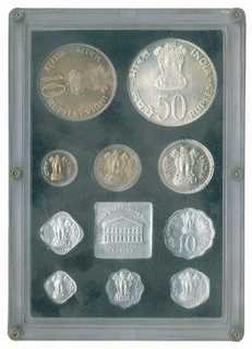 Republic India Proof Set of Bombay Mint of 1974.