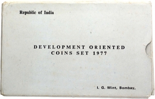 UNC Set of Save For Development of Bombay Mint of 1977.