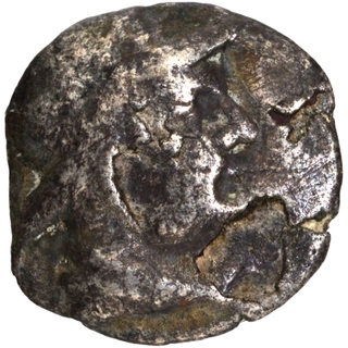 Silver Obol Coin of Eucratides I of Indo Greeks.