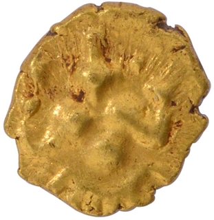 Sri Lakshmi type Gold Half Fanam Coin of Vijayanagara Feudatory.