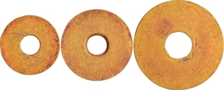 Extremely Rare Gold Disks of Harappan Primitive Money.