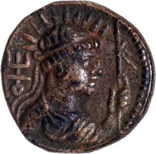 Copper Tetradrachma Coin of Soter Megas of Kushan Dynasty.