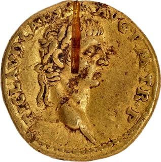 Very Rare Gold Aureus Coin of Claudius I of Roman Empire.