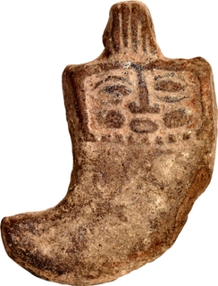 Very Rare Mauryan Period Dagger shaped Yaksha face Pendant