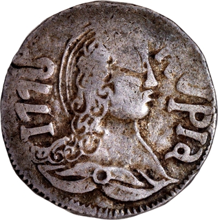 Rare Indo-Portuguese Goa D. Jose I Silver Rupia 1776 AD Coin.