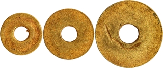 Harappan Primitive Money Extremely Rare Gold Disks of Indus Valley Civilization.