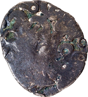 Rare Punch Marked Silver Karshapana Coin of Kosala Janapada with Swastika symbol on the reverse.