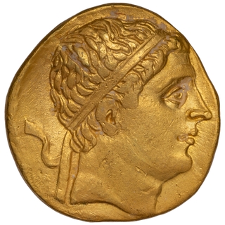 Extremely Rare Gold Stater Coin of Diodotus I of Indo Greeks.