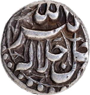 Akbar (1556–1605 AD), Silver ¼ Rupee, Month Di, Elahi 47, Lahore Mint – AU-UNC, Extremely Rare in this grade.