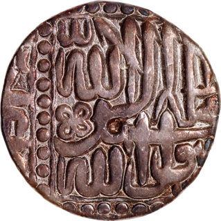 Akbar Silver Rupee, AH 984, Malpur Dar-ul-Khilafa Mint, Kalima Type within Square, Rare.