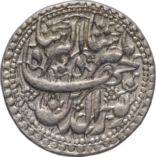 Jahangir, Silver Rupee (Nazarana-like), Month Bahman, AH 1023 / RY 8, Agra Mint – Floral Motifs, XF-AU, Extremely Rare.