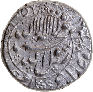 Shah Jahan Silver Rupee, RY 25, Shahjahanabad Mint, “Jawedan / Rayej dar Jahan” Couplets — Very Rare.