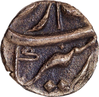 Aurangzeb, Silver One Anna or 1/16 Rupee, Aurangabad Mint (By Style) – AU-UNC, Extremely Rare.