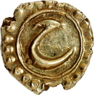 Rare Gem UNC Condition Mysore Kingdom Tipu Sultan Gold Fanam Coin of Patan Mint with AM year 1218.