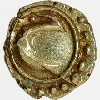 Rare UNC Condition Mysore Kingdom Tipu Sultan Gold Fanam Coin of Patan Mint with AM year 1222.