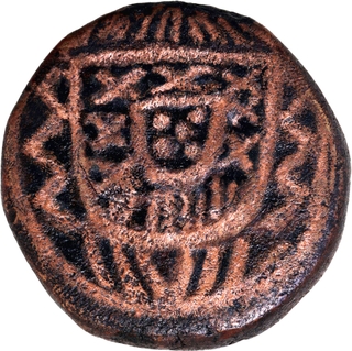 Indo-Portuguese Diu Copper 15 Reis of D Joao VI issue 1816-26 Belonging to the 'Serie dita de Diu' ( The Series Said to be of Diu ).