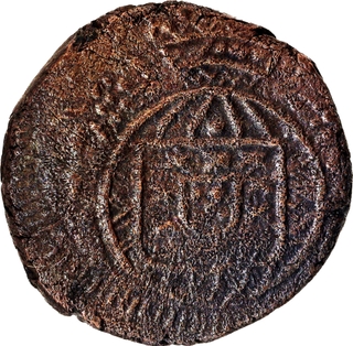 Rare Indo-Portuguese Goa, D. Joao VI Copper Four and Half Reis Coin,