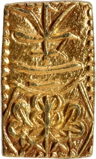 Rare Gold Nishu Gin Coin of Tenpo of Japan.