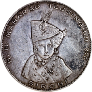 Very Rare Silver Medal of Maharao Tej Singh Ji of Sirohi State of 1946.