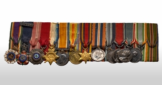 Extremely Rare Group of Twelve British, War, Indian Princely State & Service Miniature Medals.
