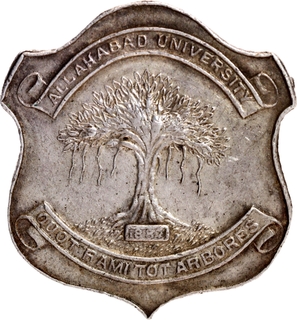 Silver Badge of  Allahabad University of the year 1887.
