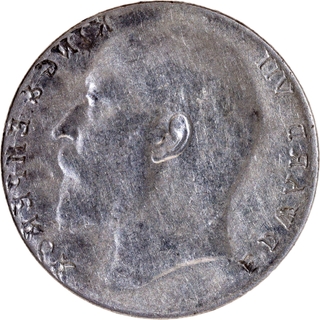 Extremely Rare Lakhi Brockage Error Silver One Rupee Coin of King Edward VII of 1903-1910.