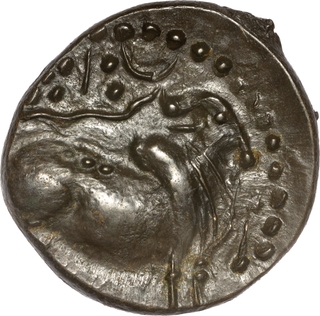 Very Rare Heavy weight Chakra type Potin Coin of Pallavas of Kanchi.